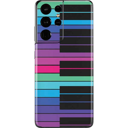 Color Piano Keys Galaxy S21 Ultra 5G Skin